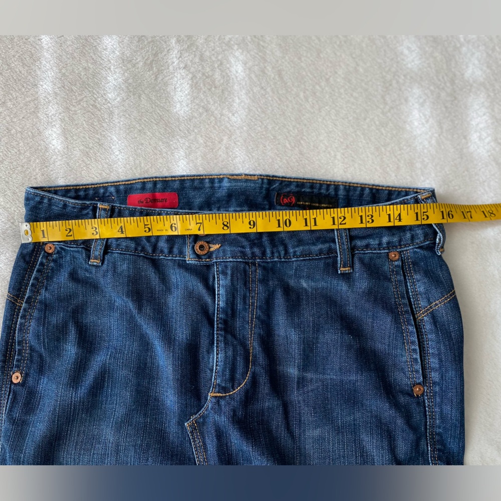 AG Adriano Goldschmied Demure Denim Pencil Skirt Front Slit Pockets size 29 - Picture 16 of 16